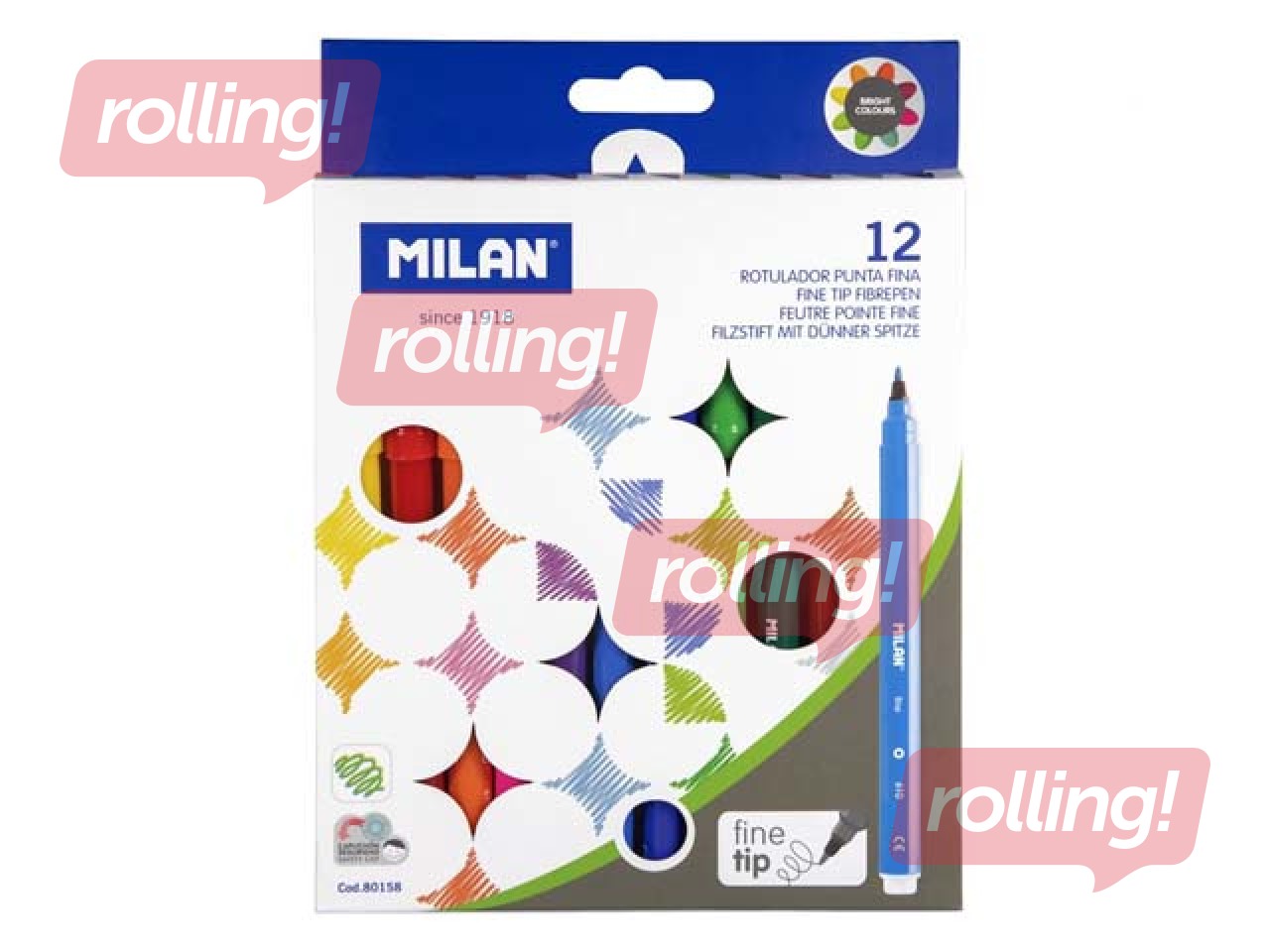 Flomāsteri Milan, 12 krāsas