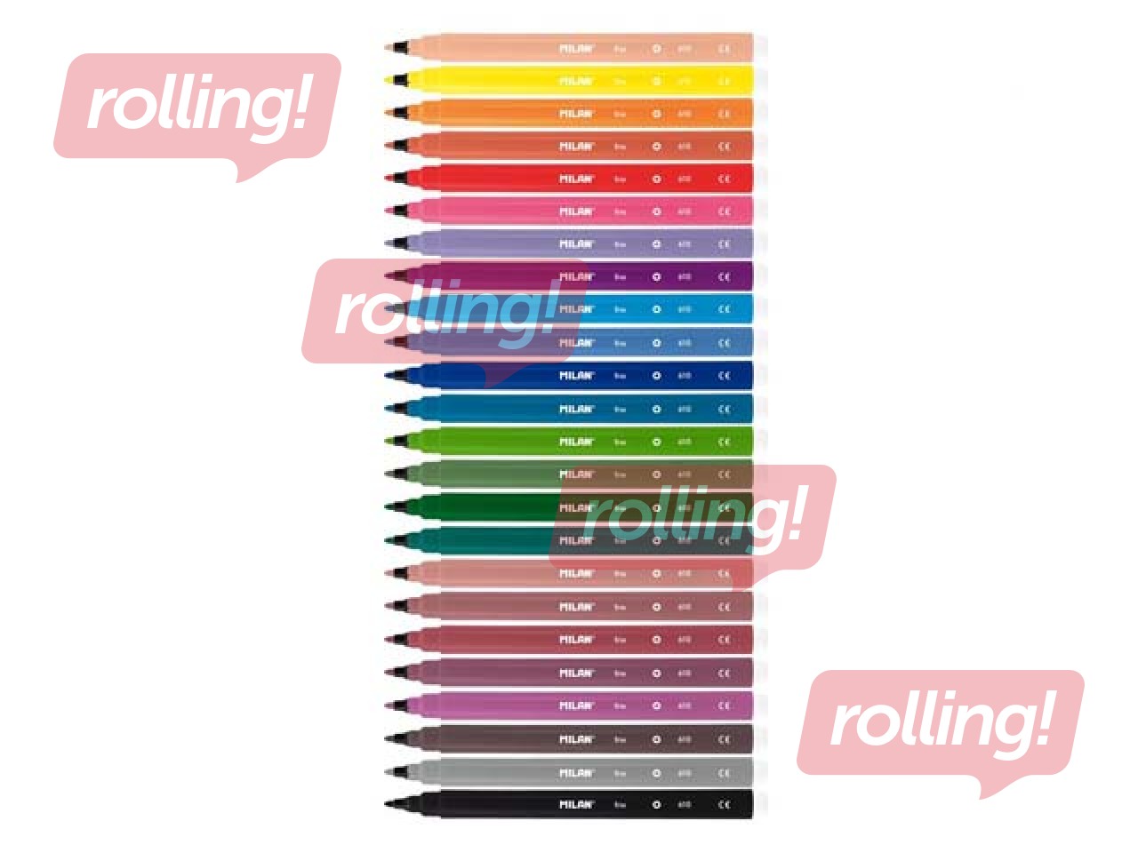 Viltpliiatsid Milan, 24 värvid