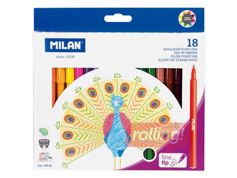 Fibrepens Milan, 18 colours