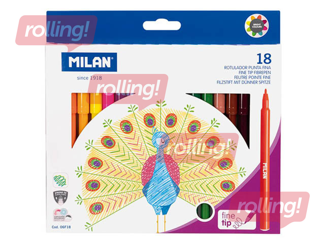 Flomāsteri Milan, 18 krāsas
