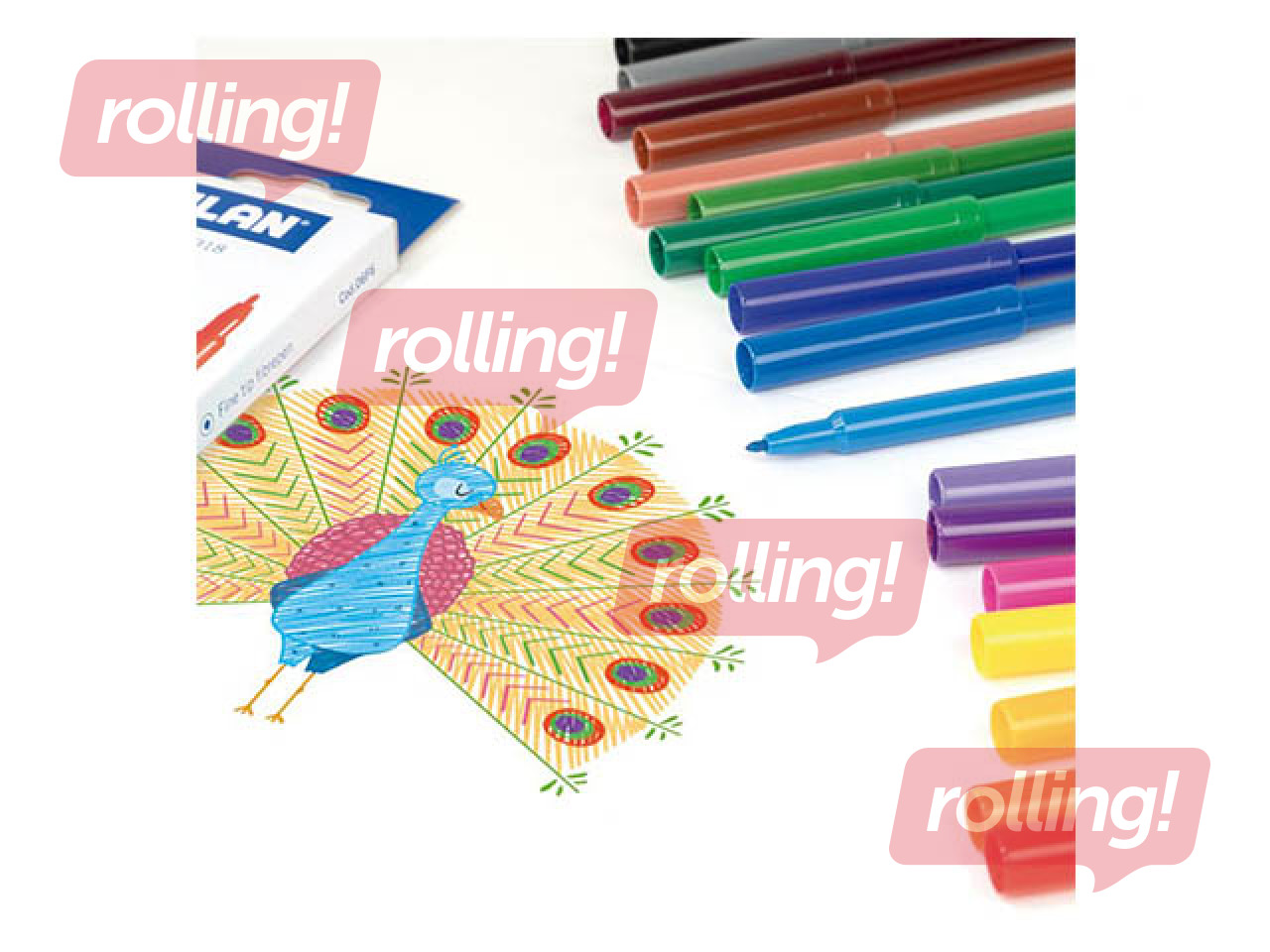 Фломастери Milan, 18 цветов