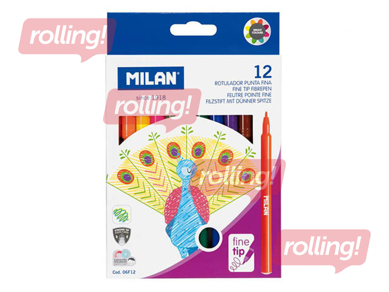 Flomāsteri Milan, 12 krāsas