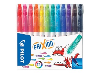 Felt tips Pilot Frixion Color, erasable, 12 colors