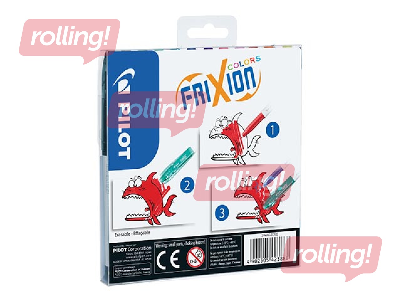 Flomāsteri Pilot Frixion Color, 12 krāsas +Līgo dāvana!