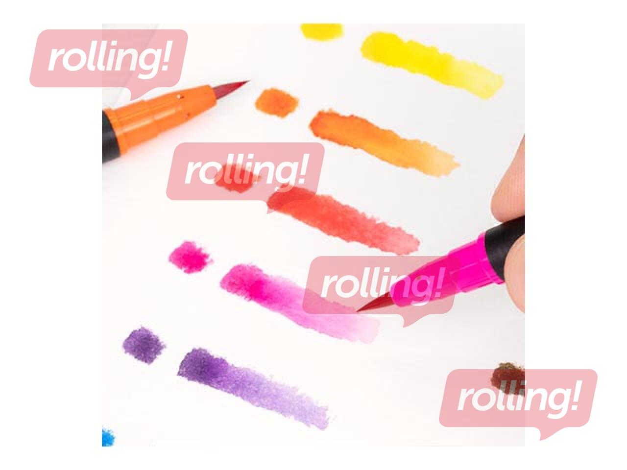 Flomāsteri otas tipa Milan, akvareļu, 12 krāsas