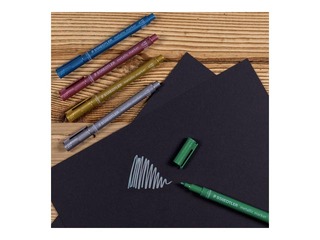 Маркеры Staedtler, 8323 металлик, 5 цветов
