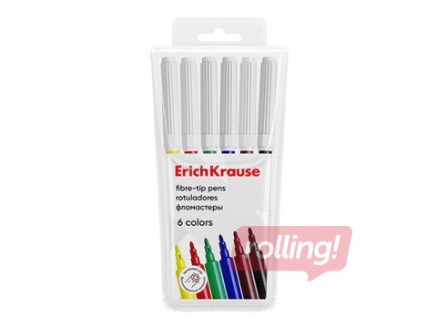 Fibre-tip pens EricKrause Easy Washable 6 colors