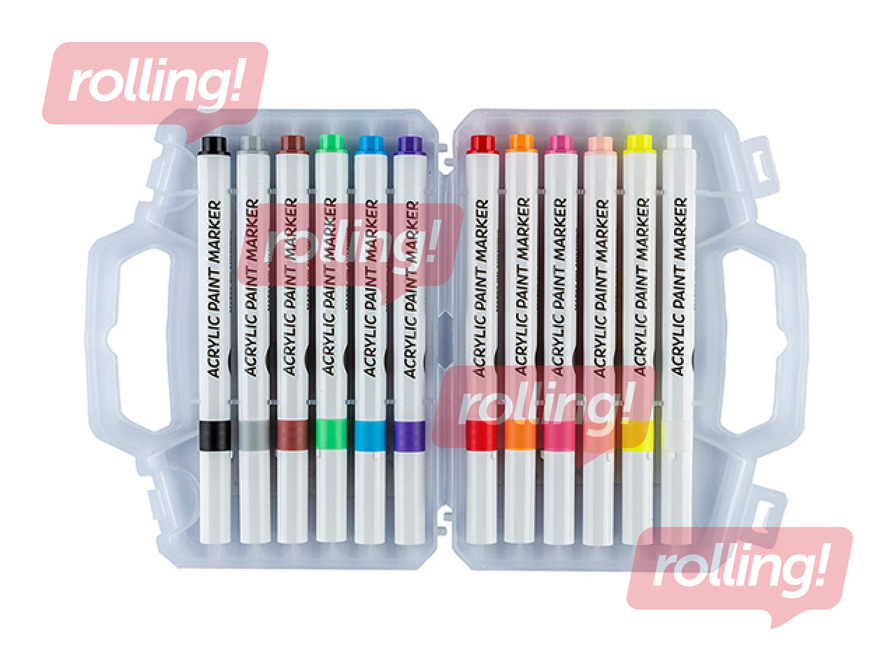Acrylic markers Centrum, 12 colors