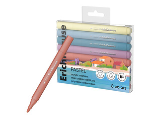Акриловые маркеры ErichKrause, Art Spirit Pastel, 8 цветов