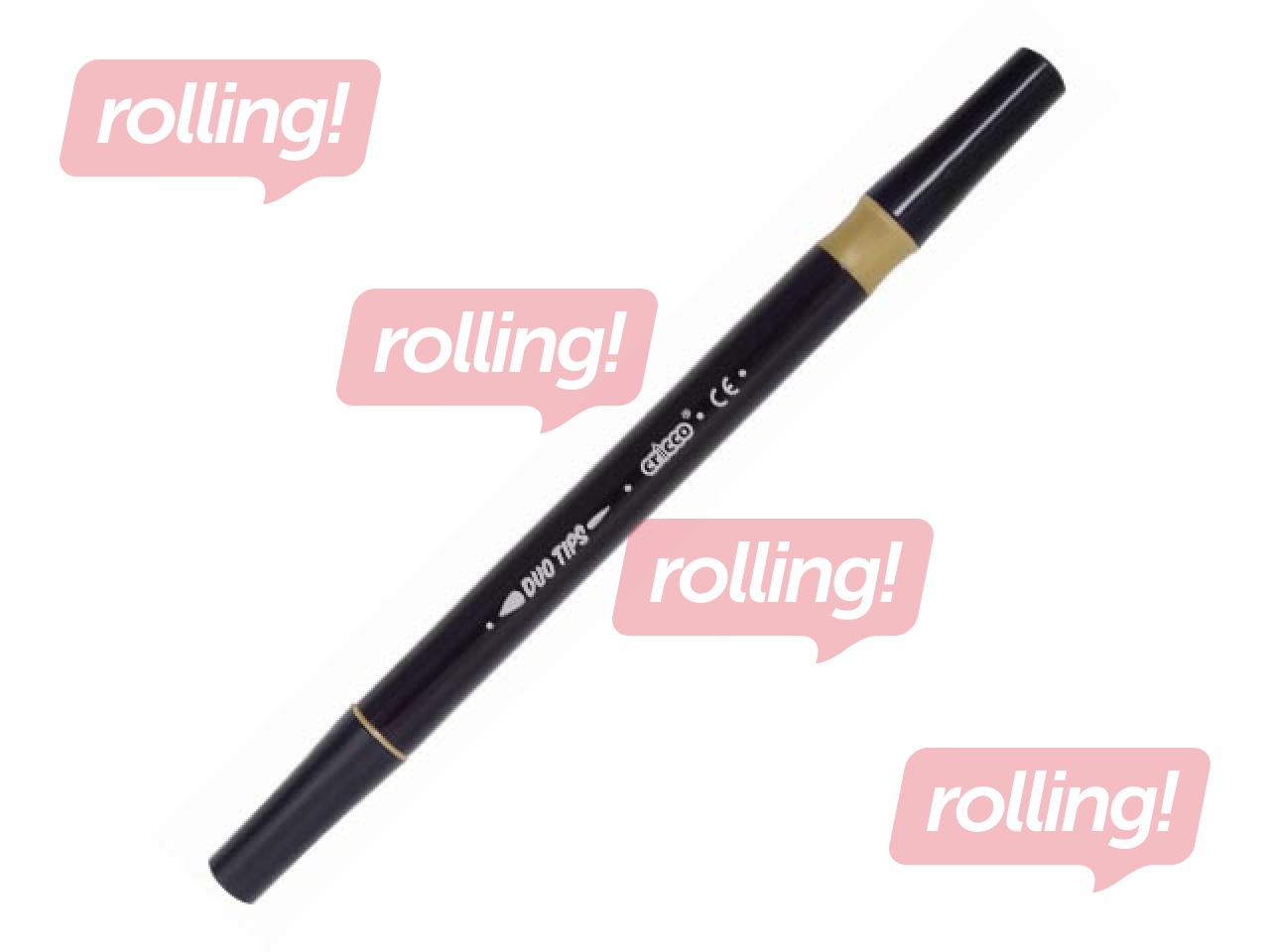 Flomāsteri Cricco, abpusēji, zelta un sudraba krāsā