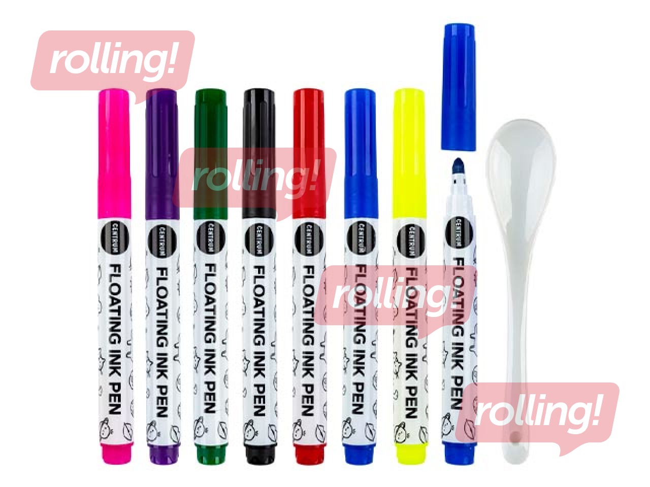 Flomāsteri Centrum, Attēls ūdenī, 6 krāsas