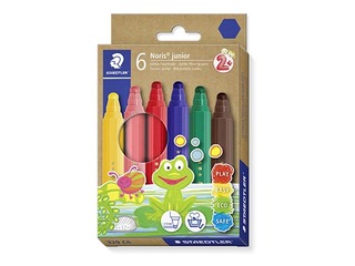 Flomāsteri Staedtler Noris junior 329, 6 krāsas