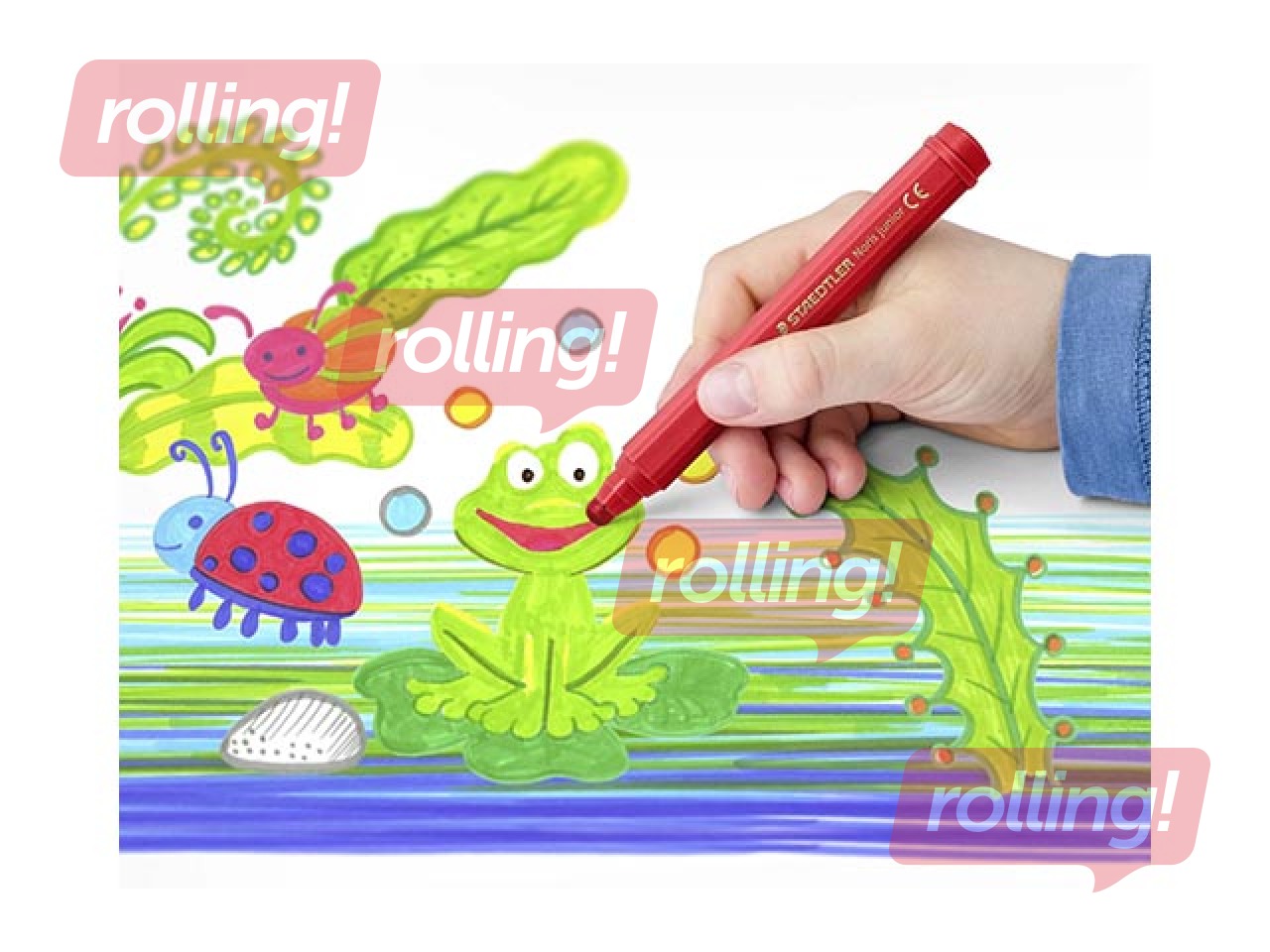 Flomāsters Staedtler Noris junior 329, 12 krāsas