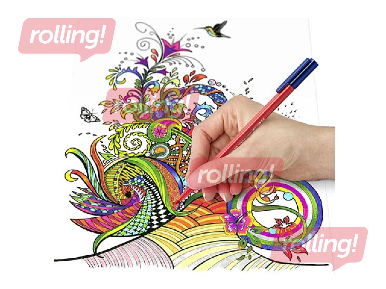 Flomāsteri Staedtler 323, 6 pasteļkrāsas