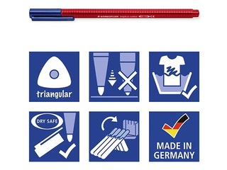 Flomāsteri Staedtler 323, 6 Hygge toņa krāsas 