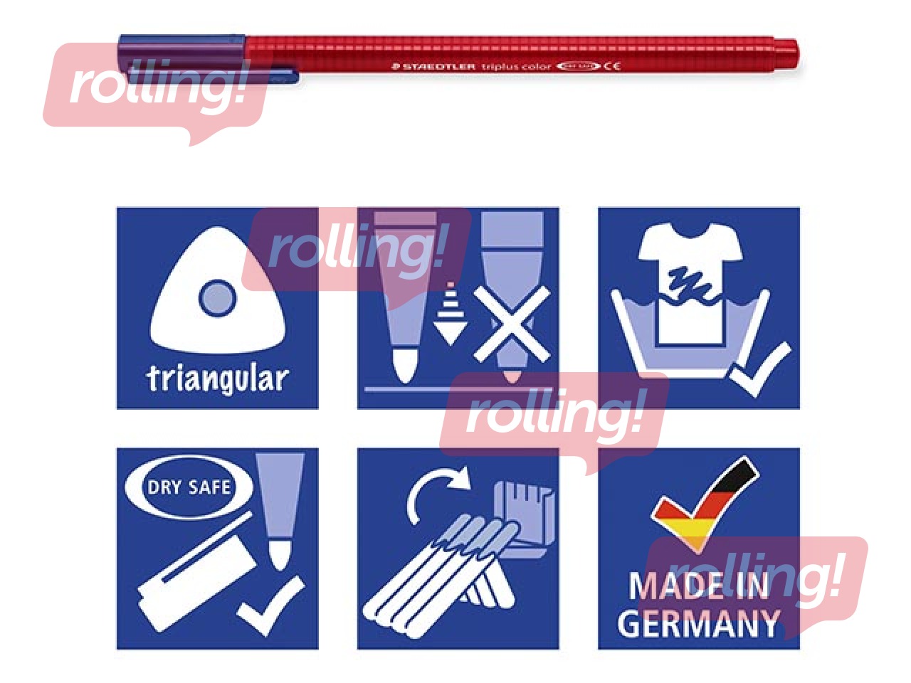 Flomāsteri Staedtler 323, 6 Hygge toņa krāsas 