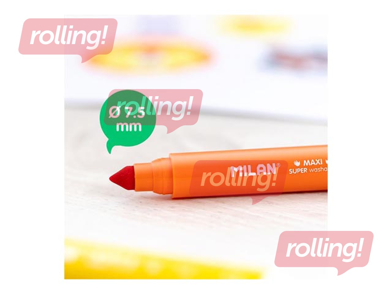 Flomāsteri Milan Maxi, 12 krāsas