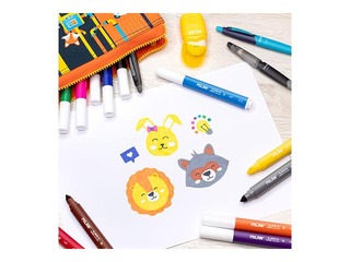 Viltpliiatsid Milan Maxi, hästi väljapestav, 12 värvi