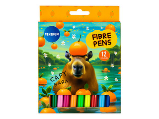Фломастеры Centrum CAPYBARA, 12 цветов