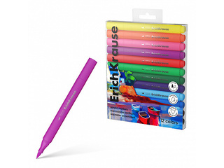 Акриловые маркеры ErichKrause Art Spirit, кистевой наконечник, 12 цветов