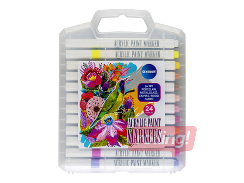 Akrüülmarkerid Centrum, 24 värvi