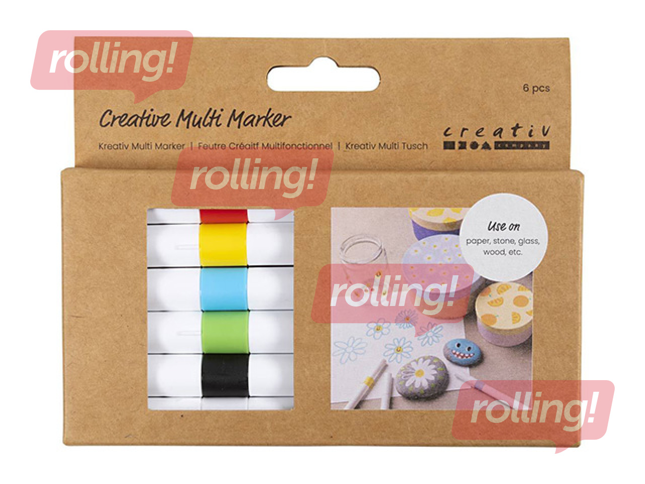 Acrylic marker Creative, 6 colors