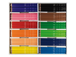 Krāsainie zīmuļi Milan 231, trīsstūra, 288 gab.