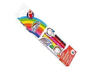 Krāsainie zīmuļi Fiorello Super Soft, trīsstūra, 6 krāsas
