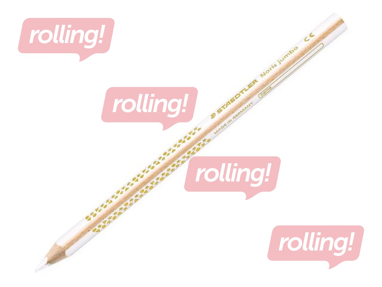 Pliiats Jumbo Staedtler Noris Jumbo 1284, valge