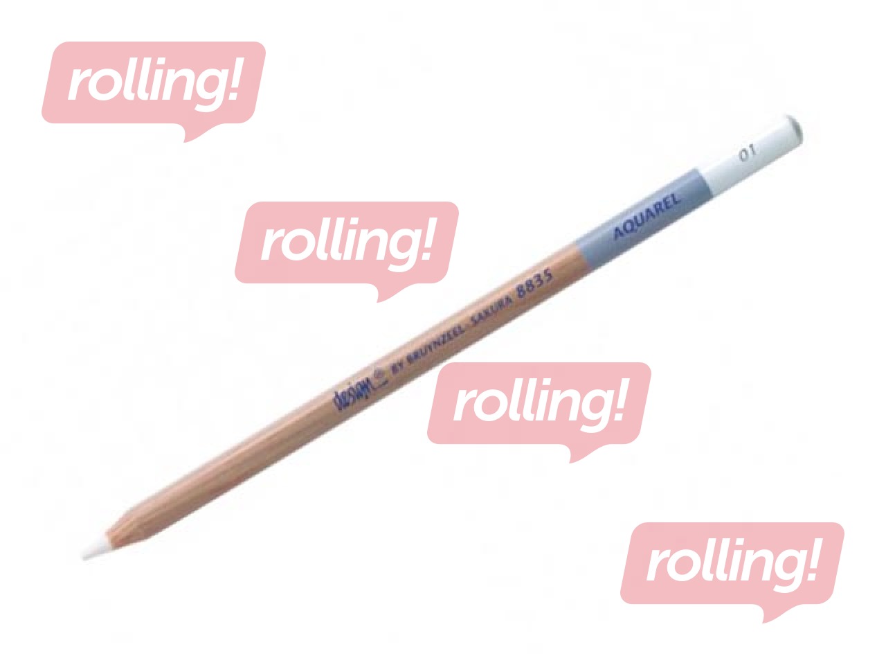 Akvarellpliiats Bruynzeel-Sakura, valge