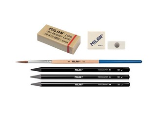 Zīmuļu komplekts Milan, akvareļu, metāla kastē