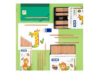 Coloured pencils Milan, FSC®-certified wood, 12 colours