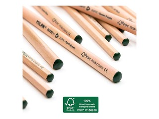 Coloured pencils Milan, FSC®-certified wood, 12 colours