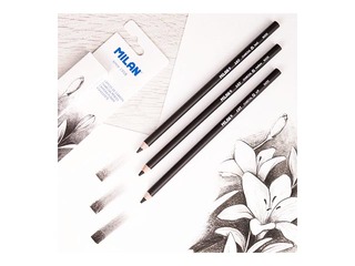 Charcoal pencils Milan Art, 3 pcs.