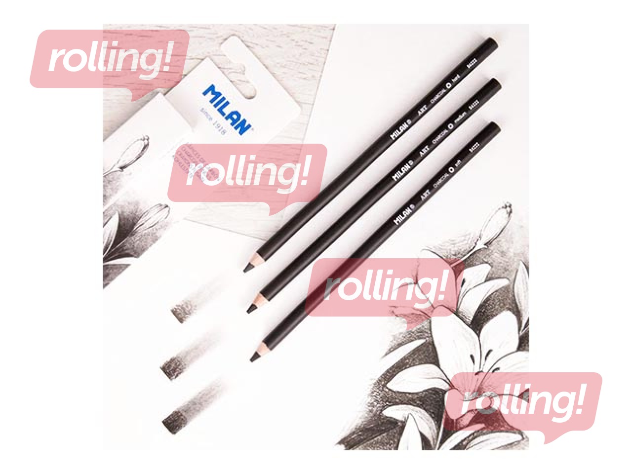 Ogles zīmuļi Milan Art, 3 gab.