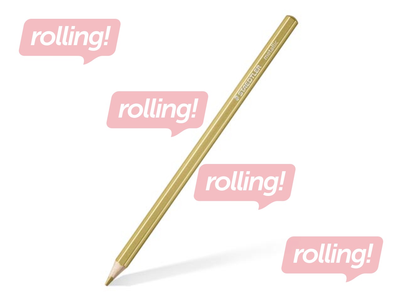 Coloured pencil Staedtler 146M, metallic, metal case, 12 pcs.