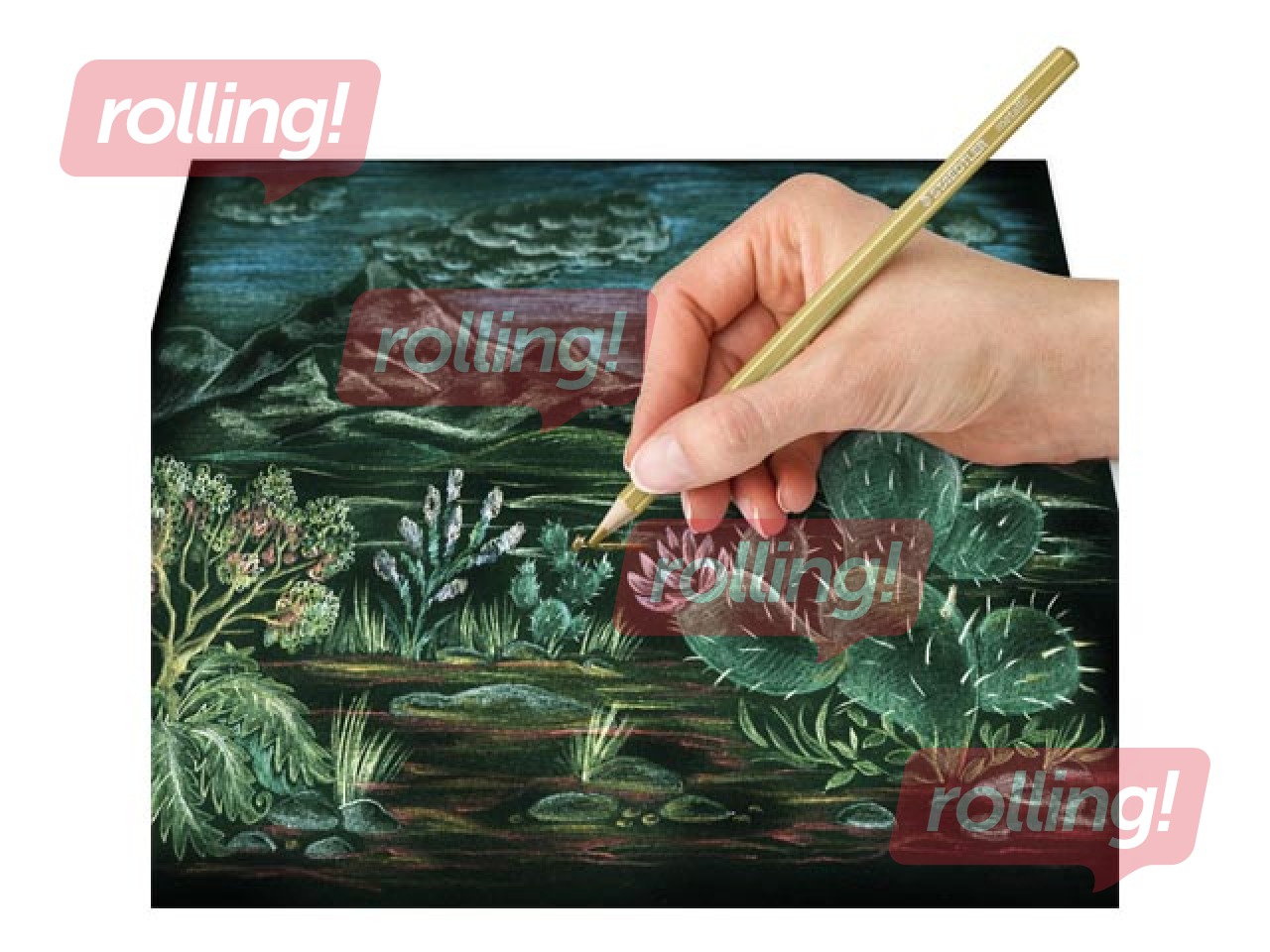 Krāsainie zīmuļi Staedtler 146M, metāliskas krāsas, metāla kastē, 12 gab.