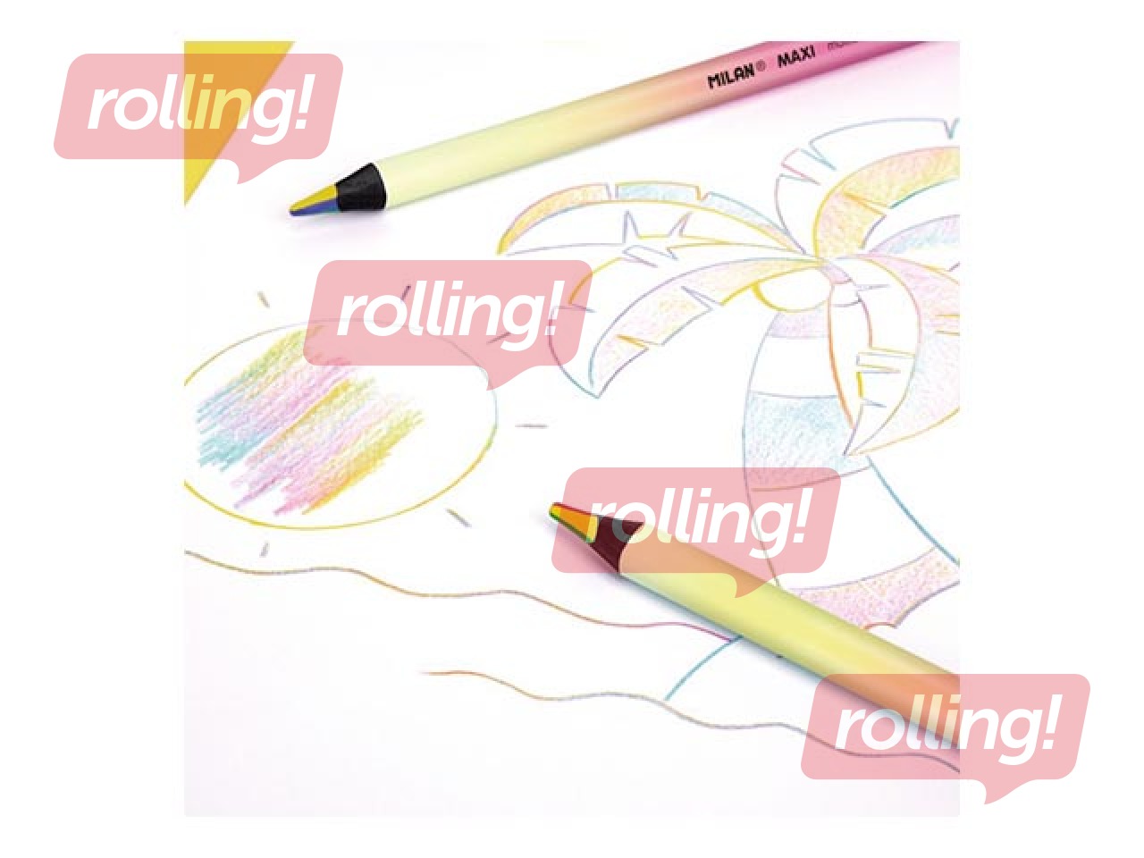Coloured pencil Milan MAXI Sunset series