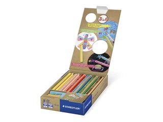 Krāsainie zīmuļi ar asinātāju Staedtler Noris junior 140, 6 gab.