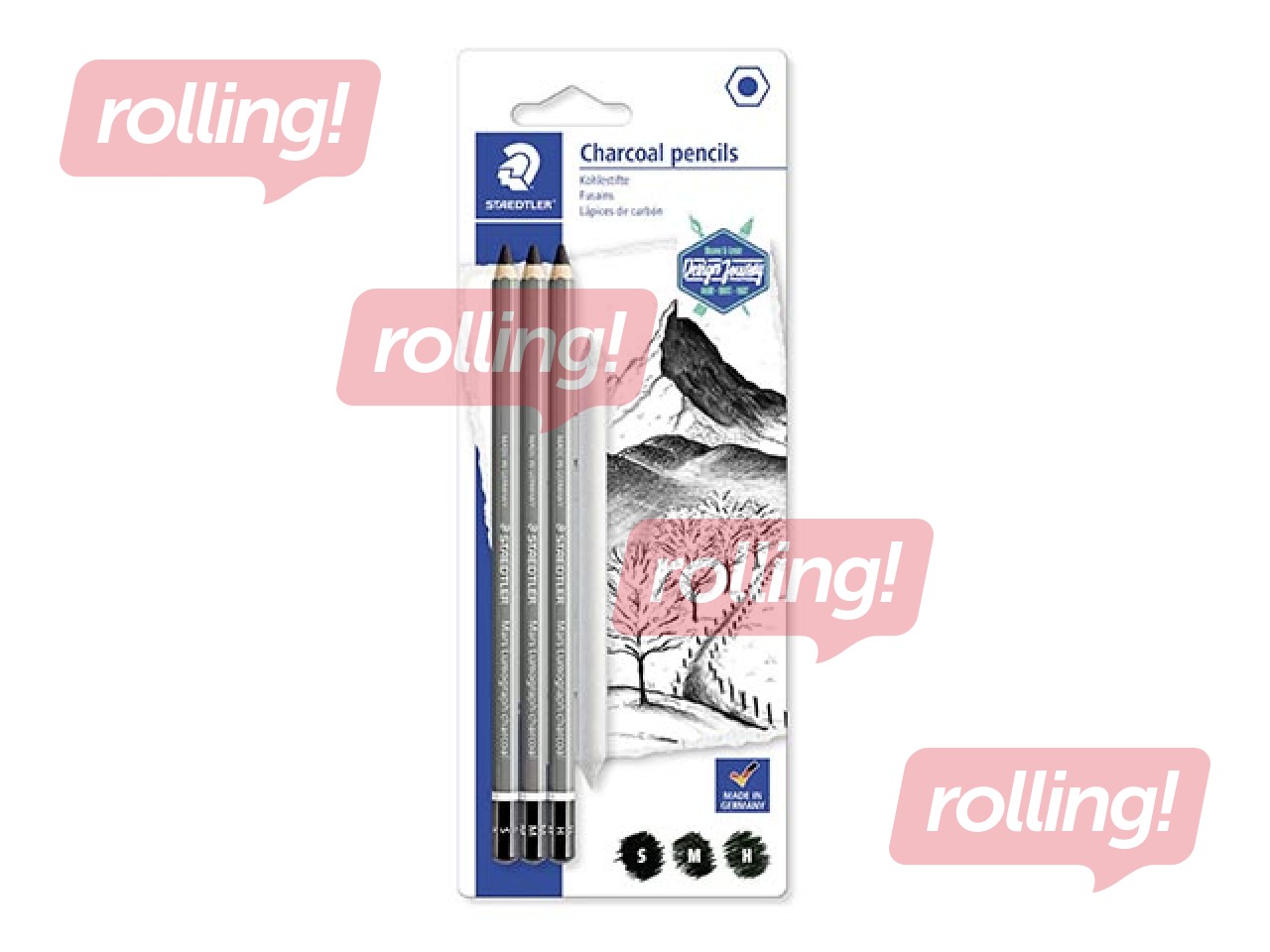 Söepliiatsid ja 1 paber Staedtler, must
