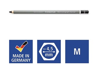 Söepliiatsid ja 1 paber Staedtler, must