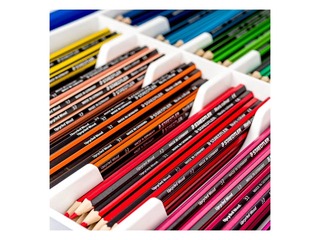Krāsainie zīmuļi ar asinātājiem Staedtler 185, plastmasas kastē, 288 gab.