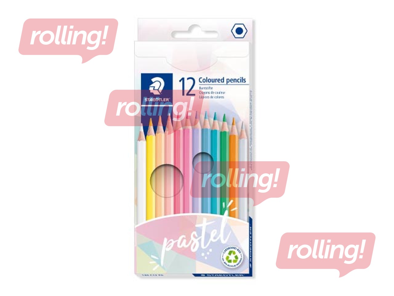 Krāsainie zīmuļi Staedtler 146, 12 pasteļkrāsas