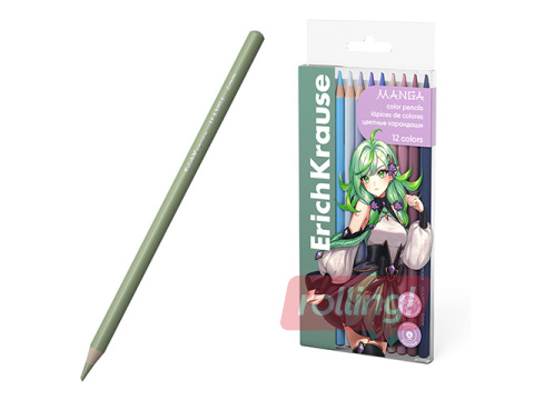 Krāsainie zīmuļi ErichKrause, Manga, 12 krāsas