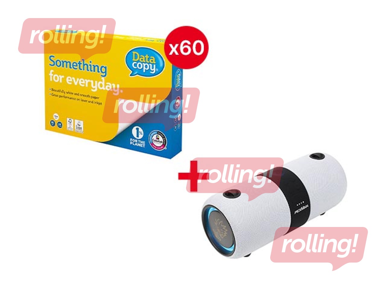 Papīrs Data Copy Everyday Printing, A4, 80g/m², 500 loksnes + DĀVANA! Pērc papīru un saņem dāvanu!