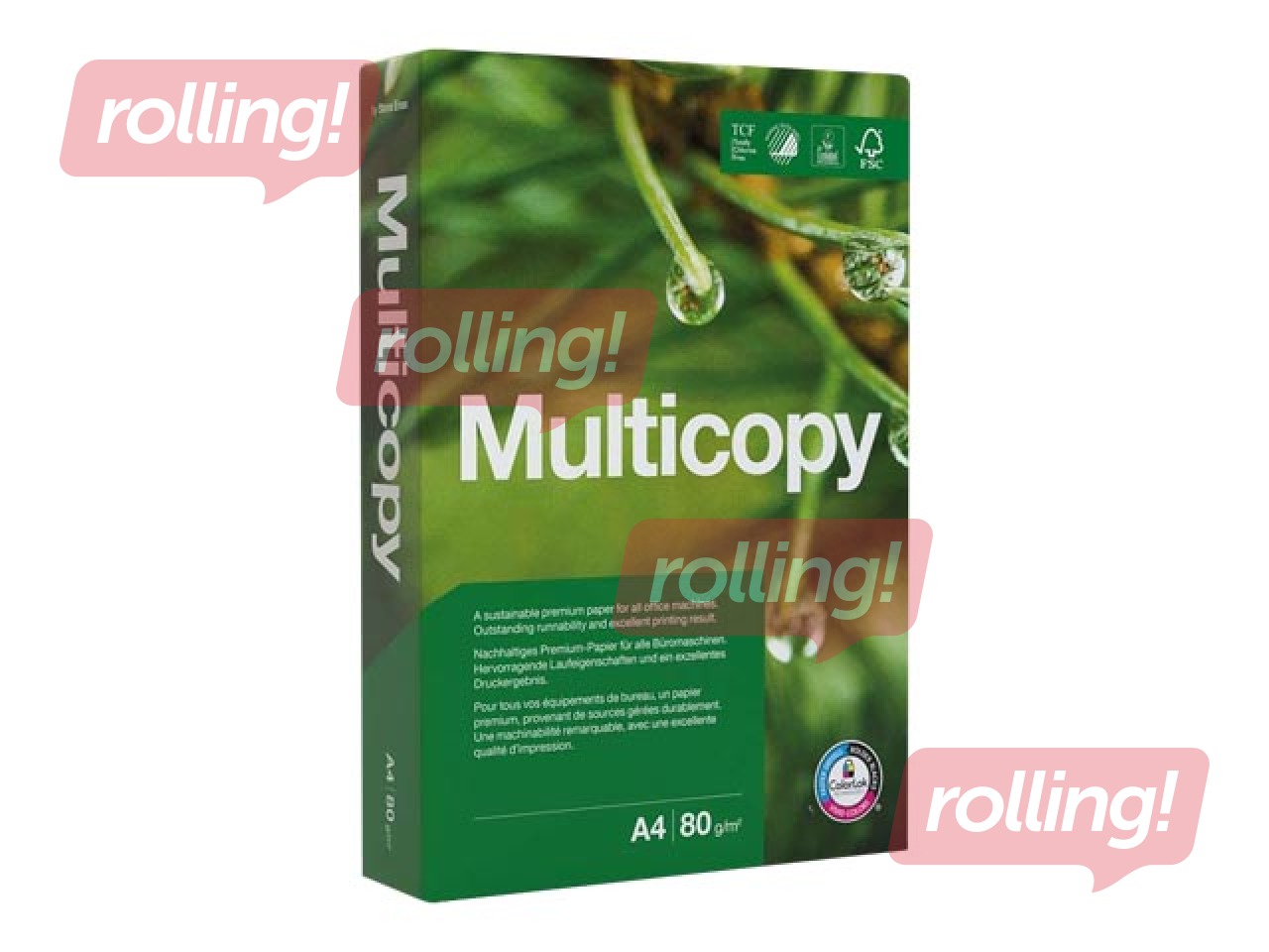 Papīrs MultiCopy Original White, A4, 80g/m², 500 loksnes