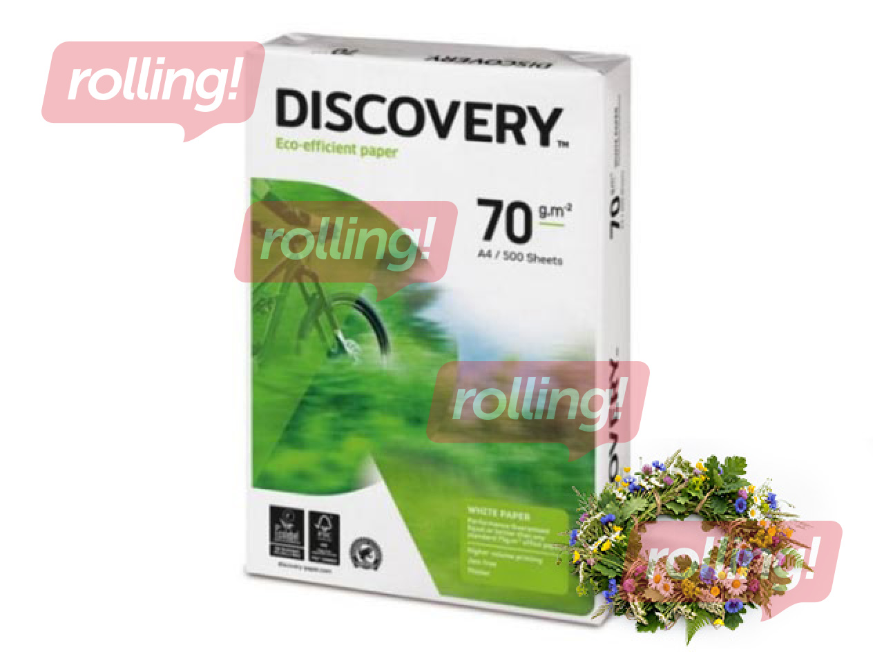 Papīrs Discovery, A4, 70g/m², 500 loksnes + Līgo dāvana!