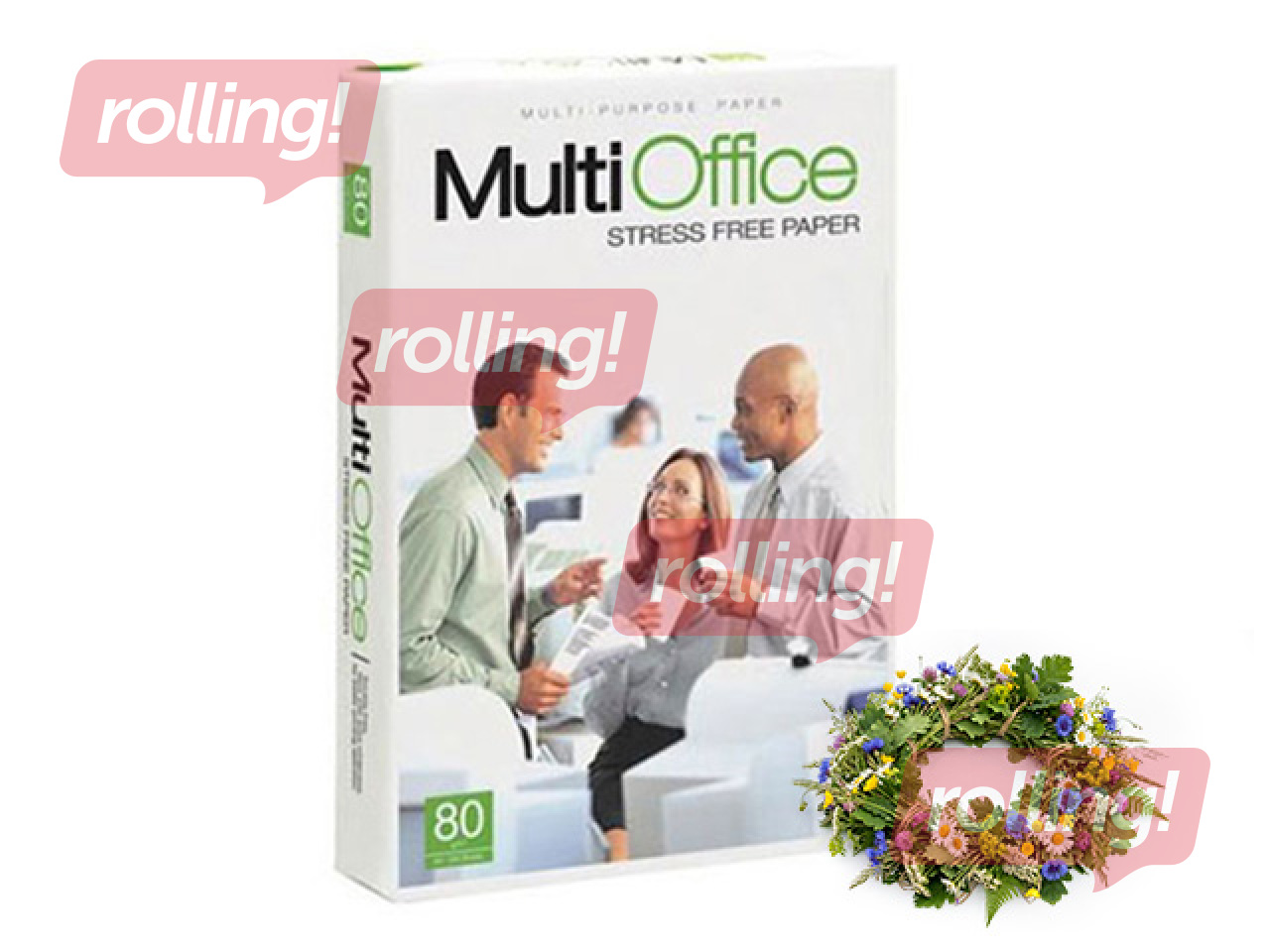 Papīrs Multi Office, A4, 80g/m², 500 loksnes + Līgo dāvana!