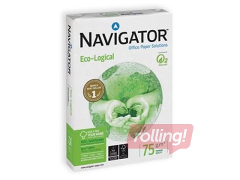 Papīrs Navigator Eco-Logical, A4, 75g/m², 500 loksnes