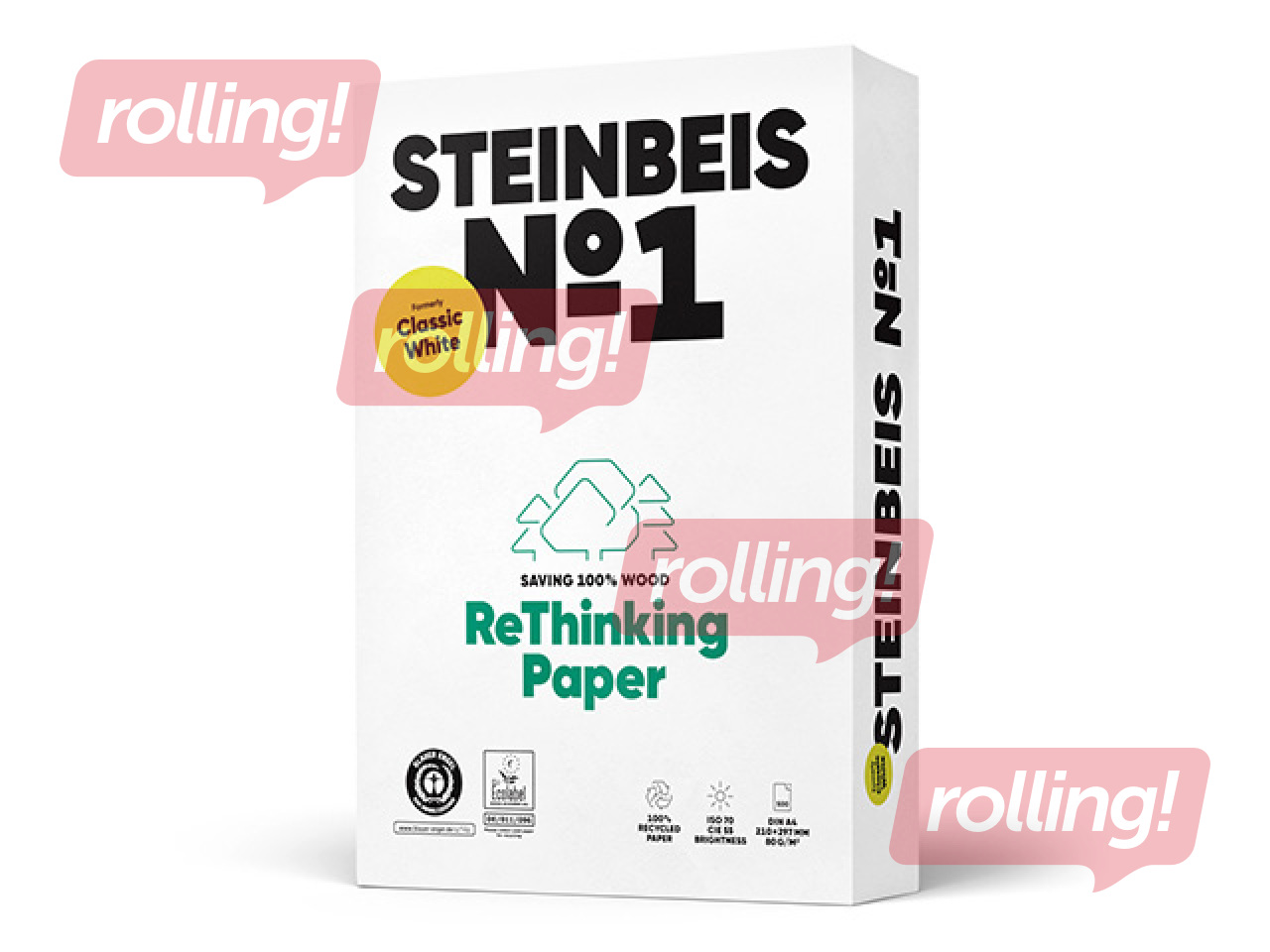Бумага Steinbeis No.1, A4, 80г/м², 500 листов